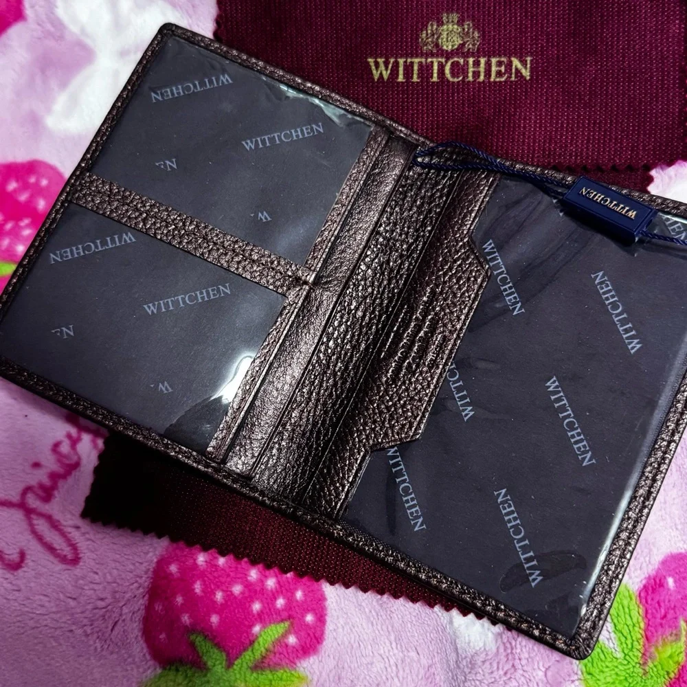 Wittchen Polish European Luxury Brown Leather Passport Holder — NEW Travel